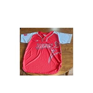 Sports Devil Baseball‎ Jersey Red and White Number 23 Adult